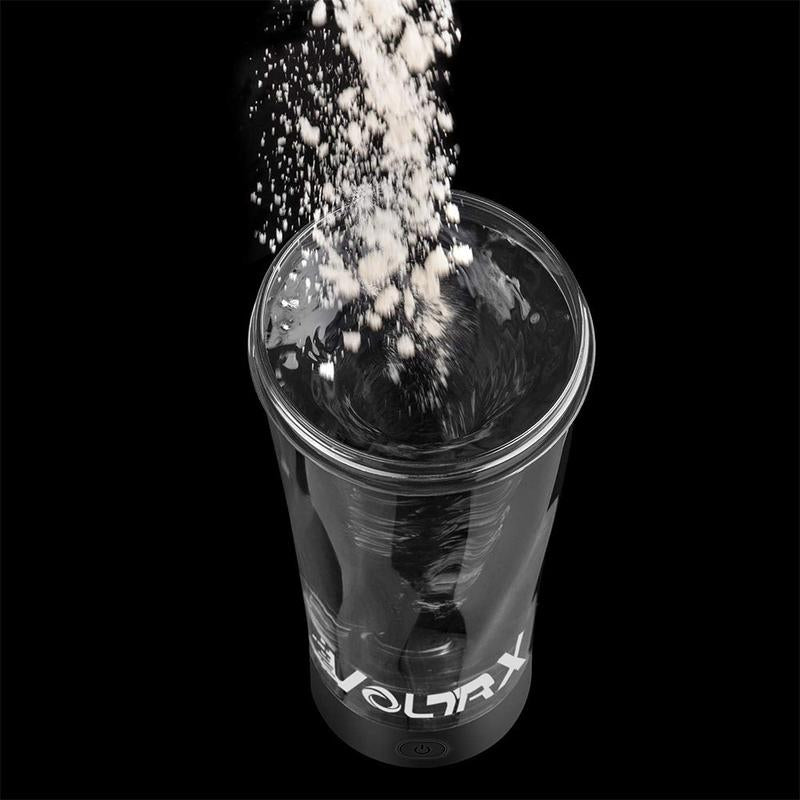 VOLTRX Vortex Boost Electric Protein Shaker Sports Bottle 24 Oz Portable USB C Rechargeable BPA Free Tritan, Smooth Texture, Easy to Clean, Waterproof