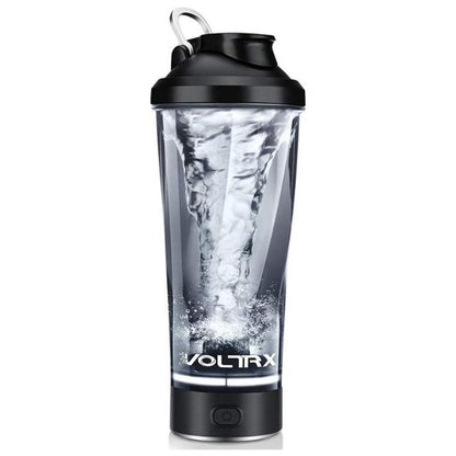 VOLTRX Vortex Boost Electric Protein Shaker Sports Bottle 24 Oz Portable USB C Rechargeable BPA Free Tritan, Smooth Texture, Easy to Clean, Waterproof