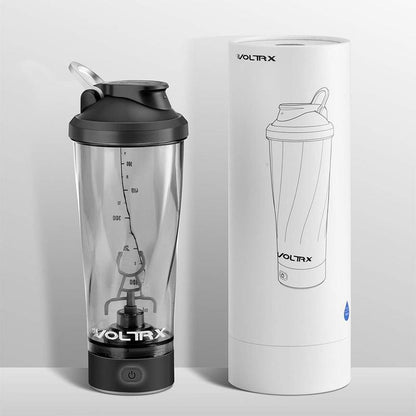 VOLTRX Vortex Boost Electric Protein Shaker Sports Bottle 24 Oz Portable USB C Rechargeable BPA Free Tritan, Smooth Texture, Easy to Clean, Waterproof